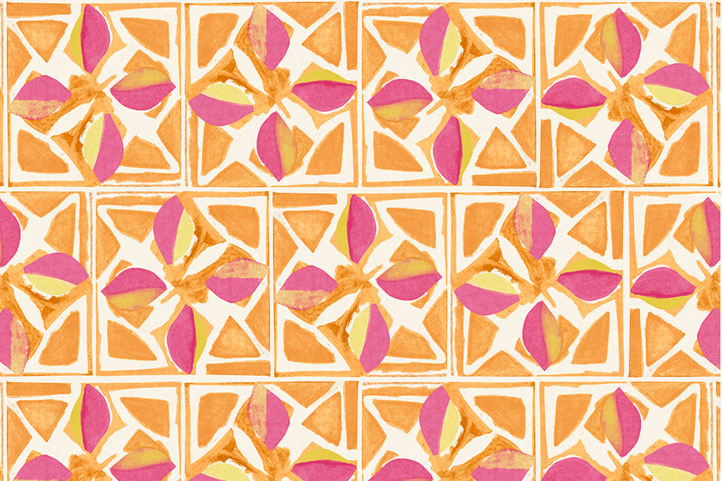 Christopher Farr Fiori Standard Fuchsia Wallpaper