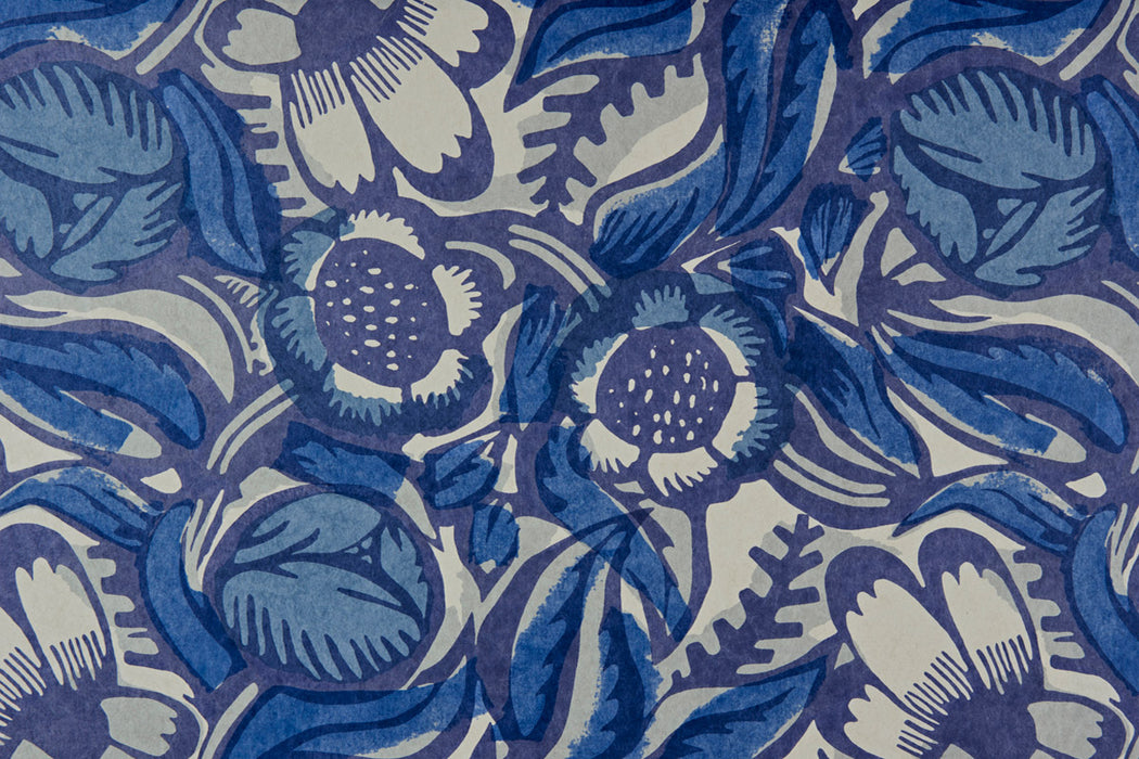Christopher Farr La Foret Standard Cobalt Wallpaper Sample