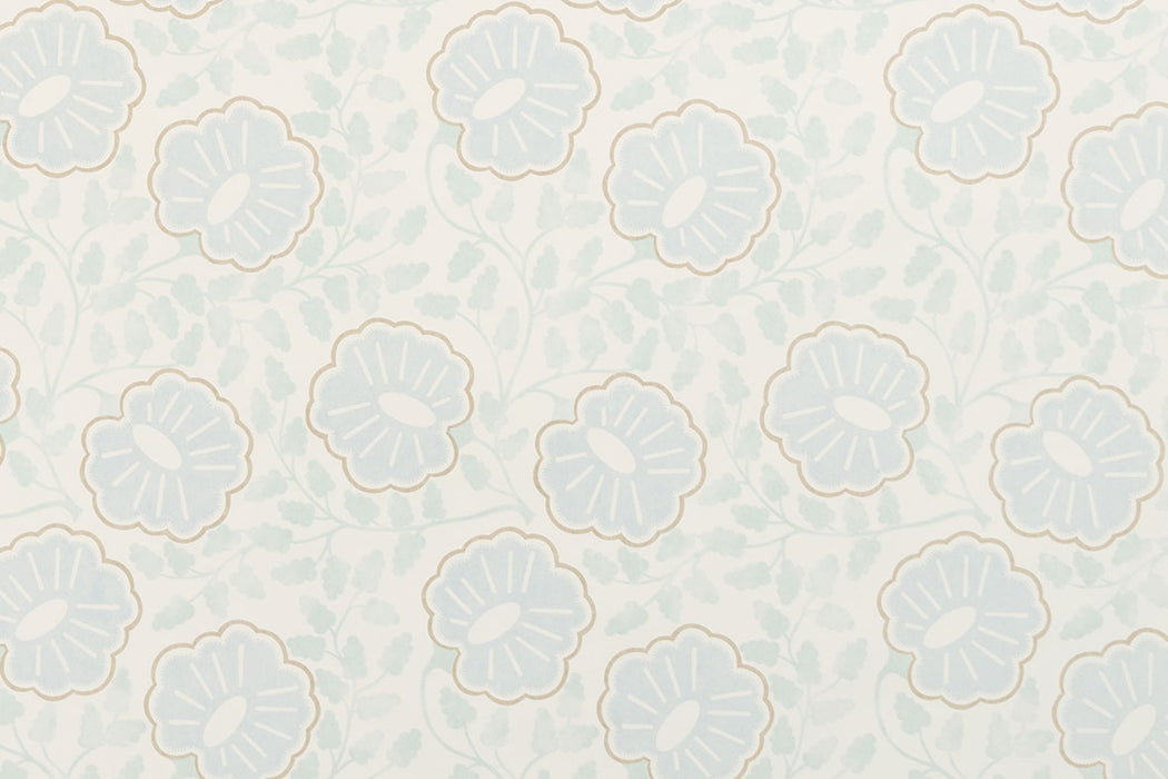 Christopher Farr Punch Paisley Standard Sky Wallpaper Sample