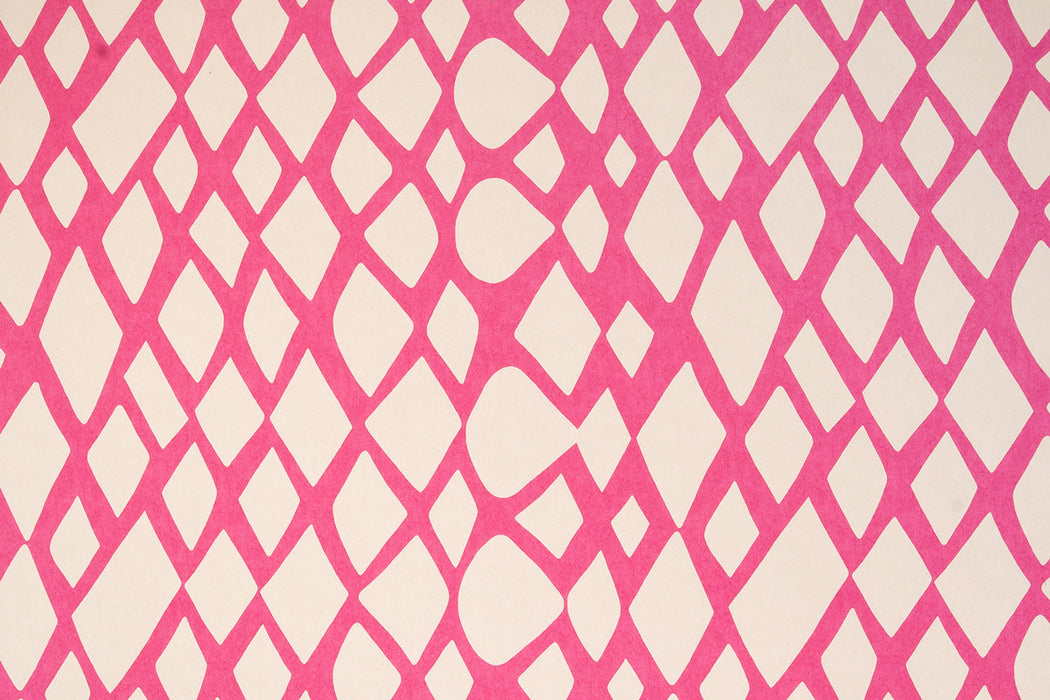 Christopher Farr Tesserae Standard Fuchsia Wallpaper