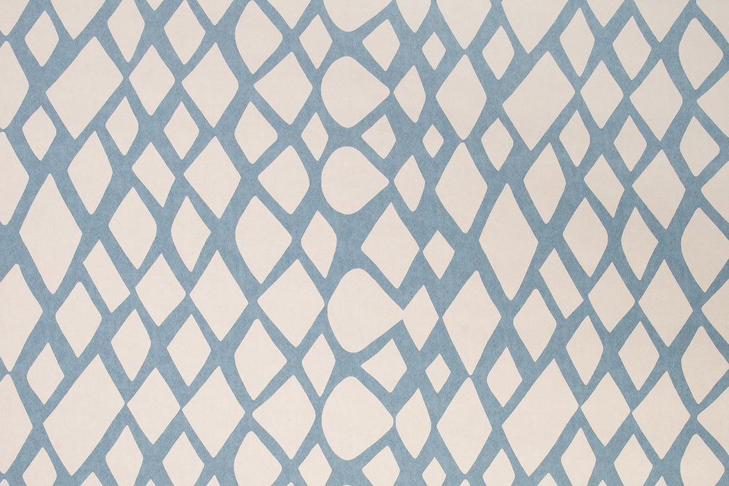Christopher Farr Tesserae Standard Cobalt Wallpaper Sample