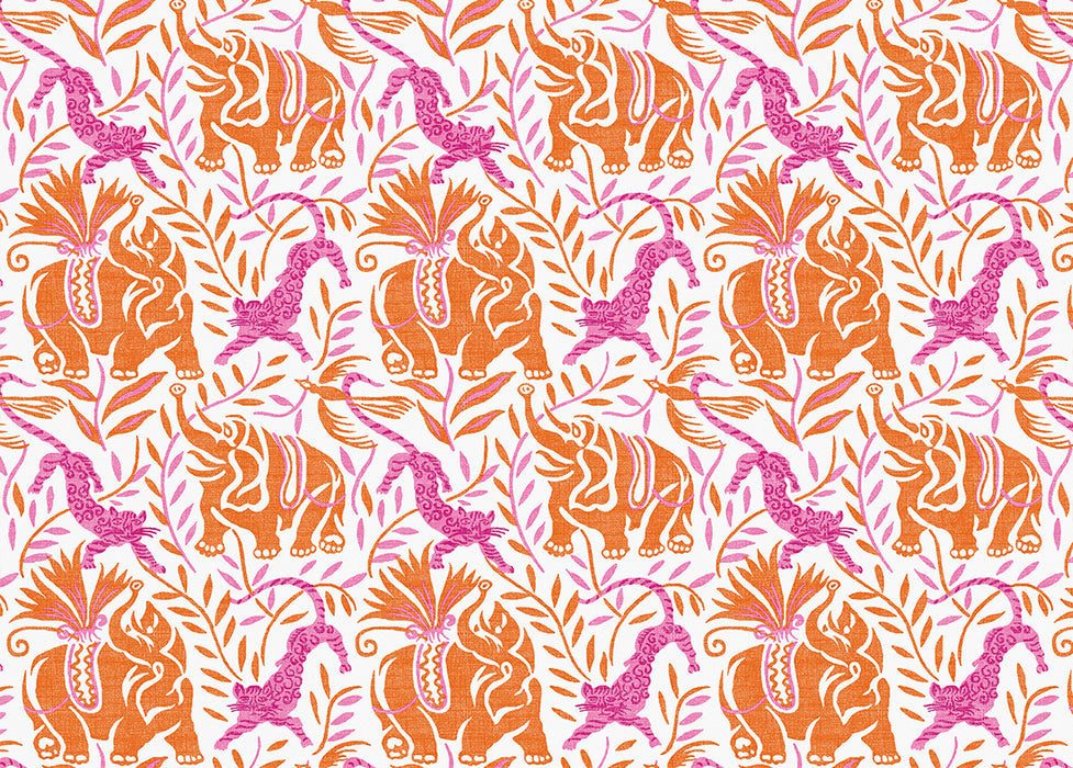 Christopher Farr La Jungle Performance Print Rosa Fabric