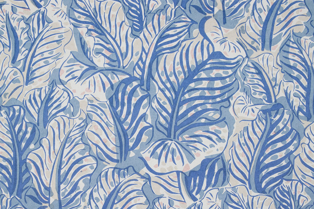 Christopher Farr Mille Feuilles Standard Cobalt Wallpaper Sample