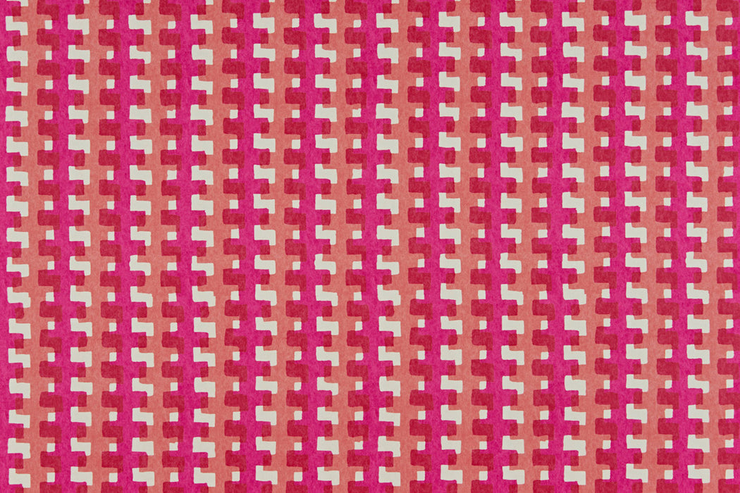 Christopher Farr Cremaillere Standard Fuchsia Wallpaper Sample