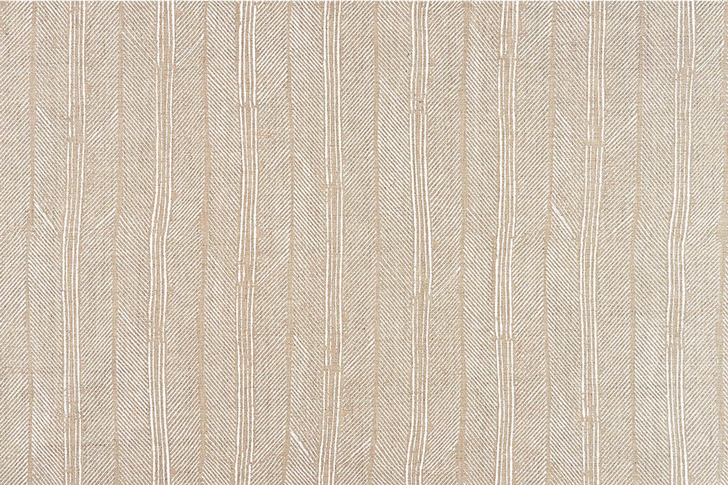 Christopher Farr Peacock Indoor Printed White Fabric Sample