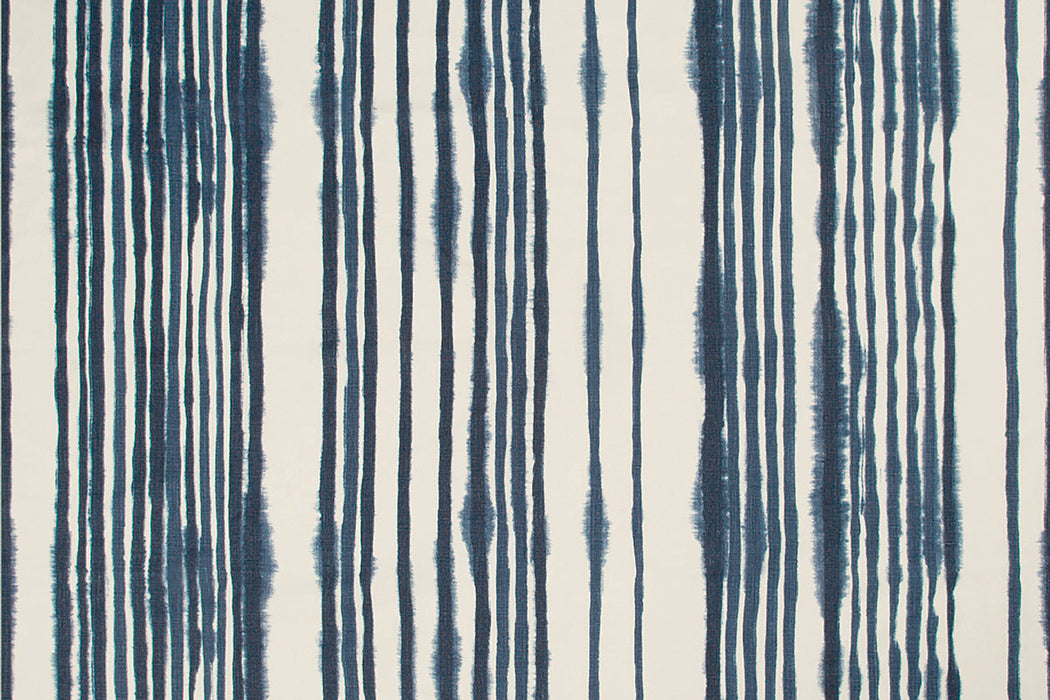 Christopher Farr Tracks Indoor Printed Dark Indigo Fabric Sample