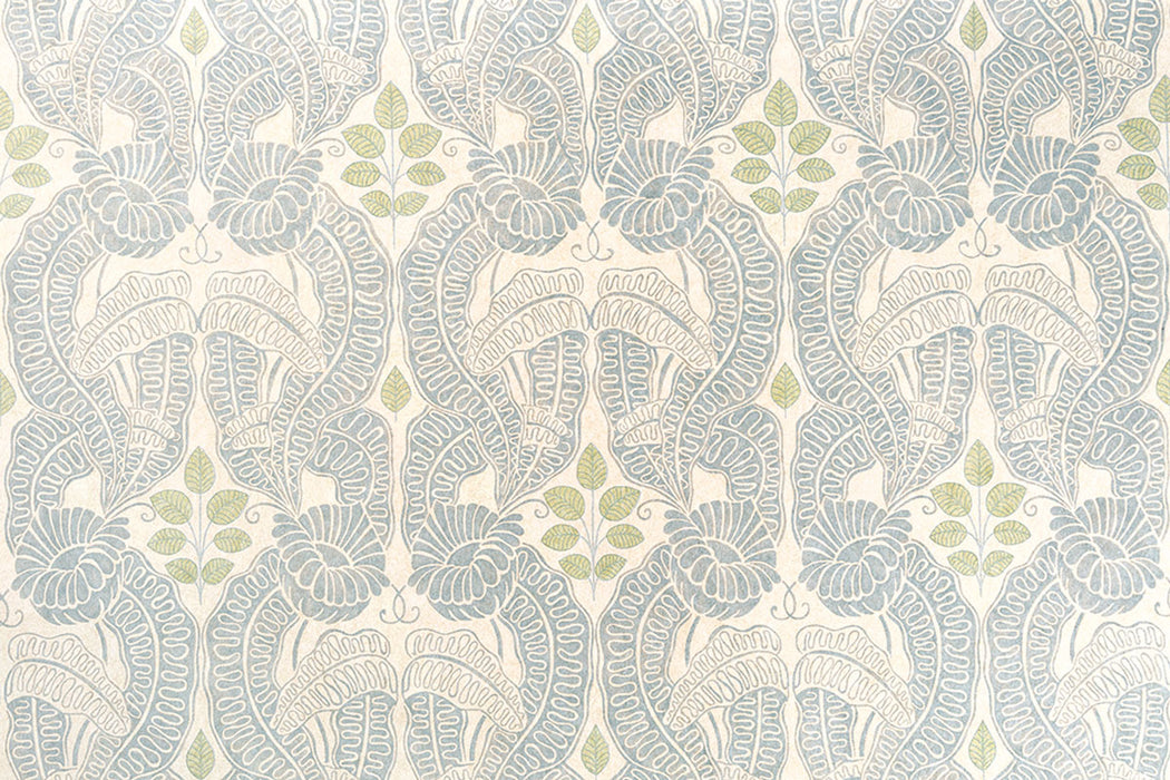 Christopher Farr Belle-De-Nuit Indoor Printed Pale Blue Fabric Sample