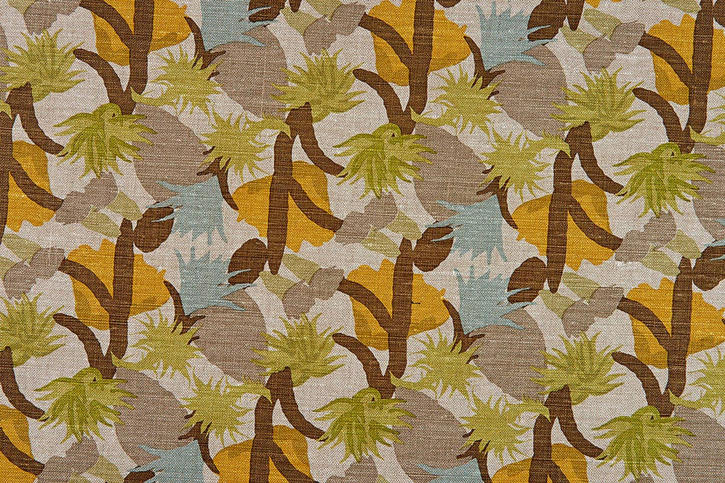 Christopher Farr Cactus Flower Indoor Printed Pistachio Fabric Sample