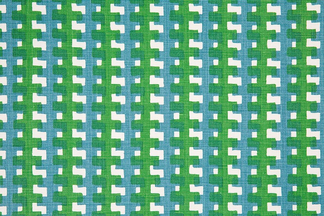 Christopher Farr Cremaillere Indoor Printed Green Fabric Sample