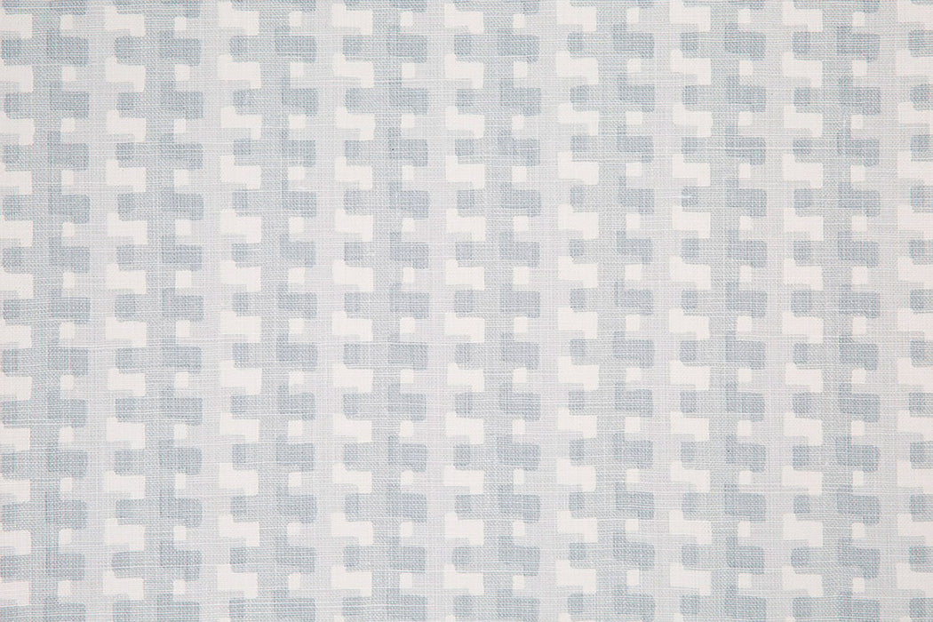 Christopher Farr Cremaillere Indoor Printed Soft Blue Fabric Sample