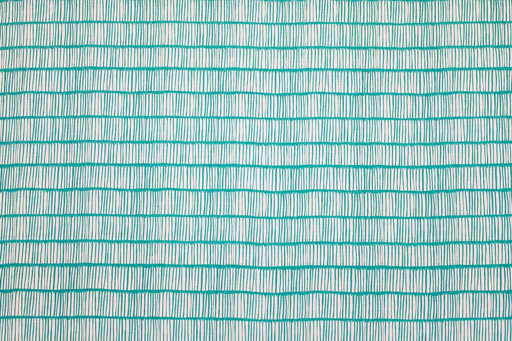 Christopher Farr Crochet Indoor Printed Aquamarine Fabric Sample