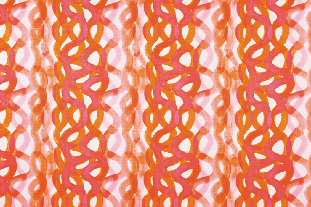 Christopher Farr Fathom Indoor Printed Hot Pink Fabric Sample