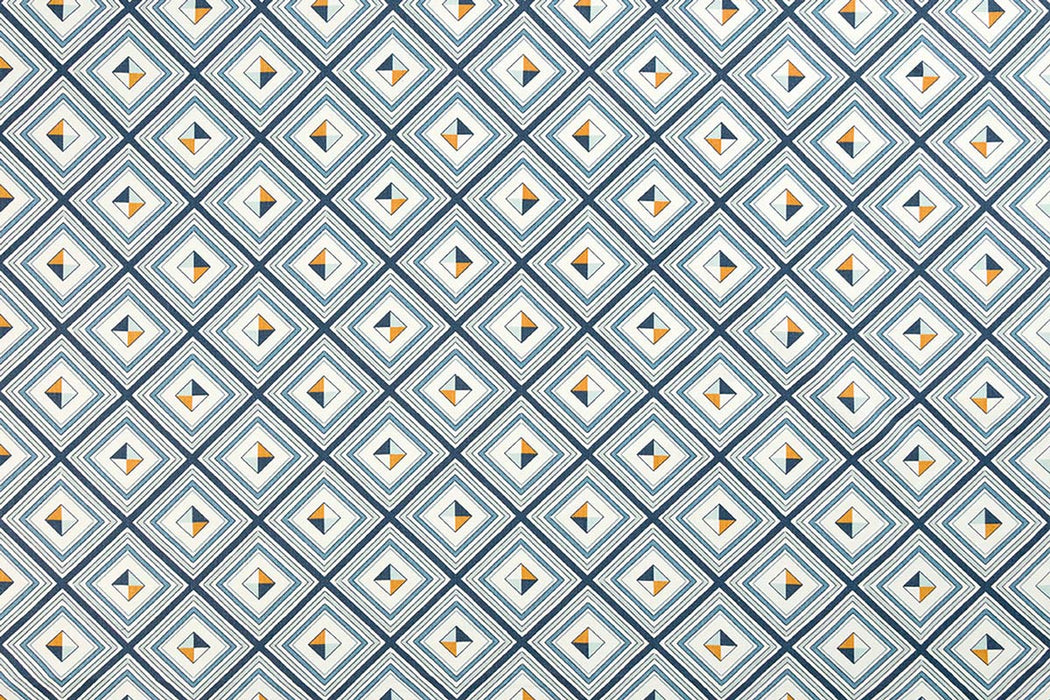 Christopher Farr Fresco Indoor Printed Dark Indigo Fabric Sample