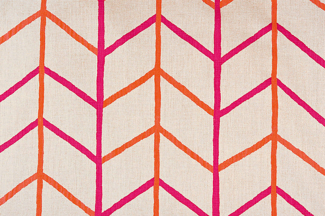 Christopher Farr One Way Indoor Printed Hot Pink Fabric Sample