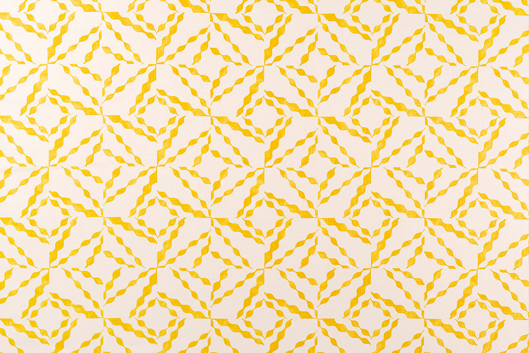 Christopher Farr Puzzle Indoor Printed Lemon Fabric Sample