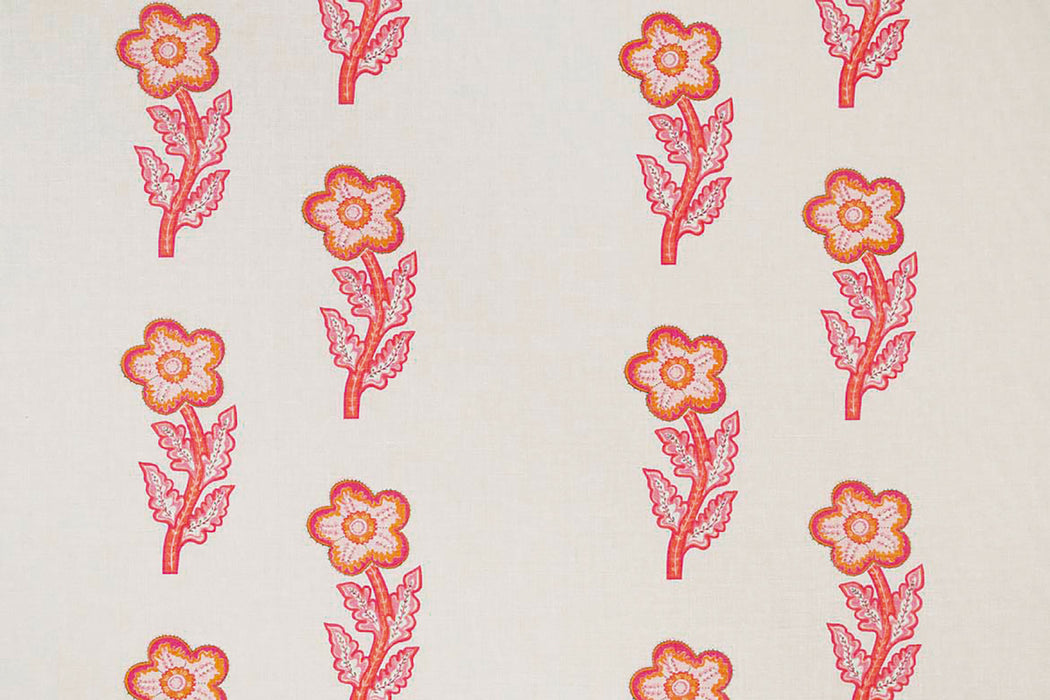 Christopher Farr Tasha's Trip Indoor Printed Hot Pink Fabric Sample