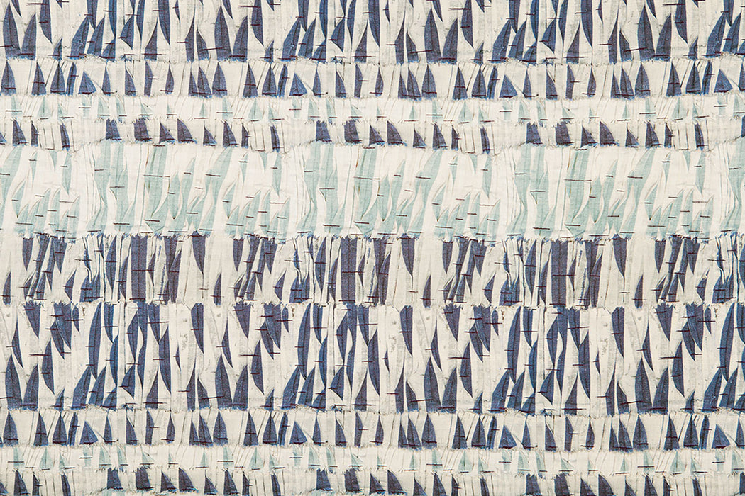 Christopher Farr Willow Indoor Printed Indigo Fabric Sample