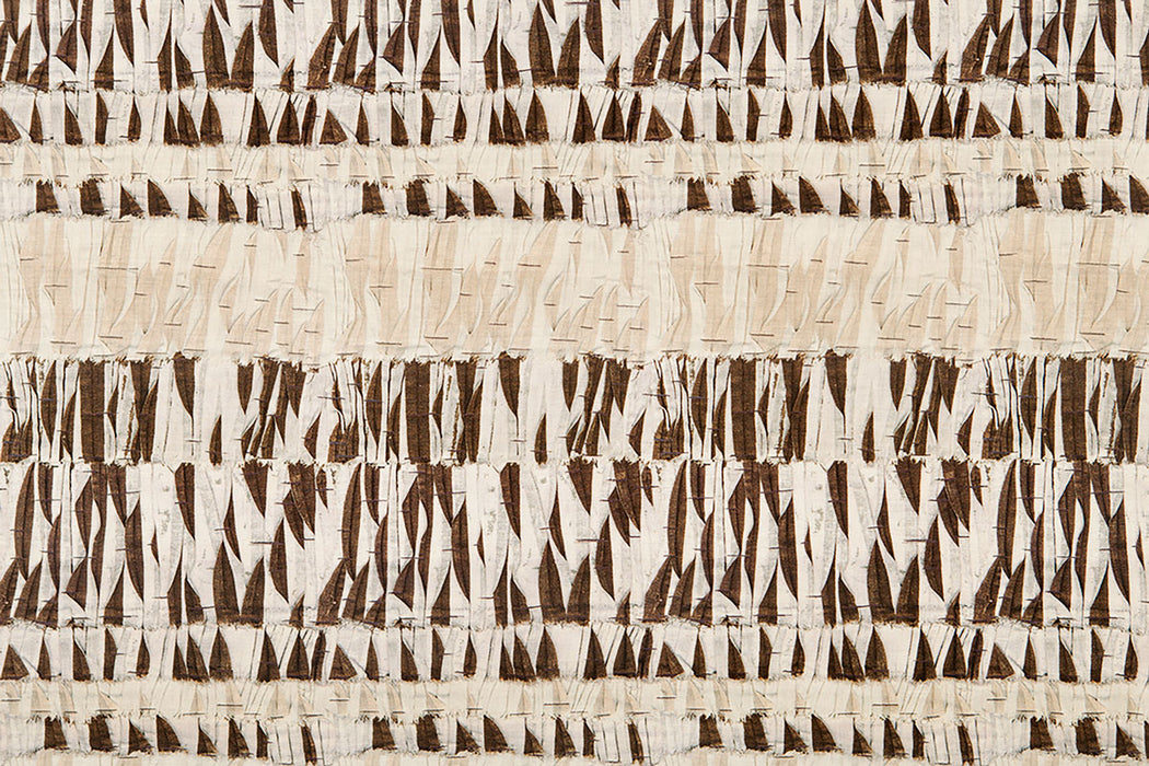 Christopher Farr Willow Indoor Printed Chocolate Fabric Sample