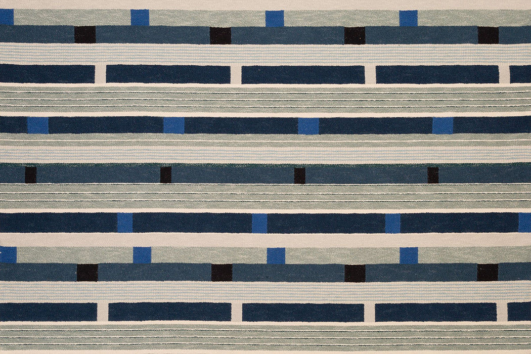 Christopher Farr Hanging 1925 Indoor Woven Indigo Fabric