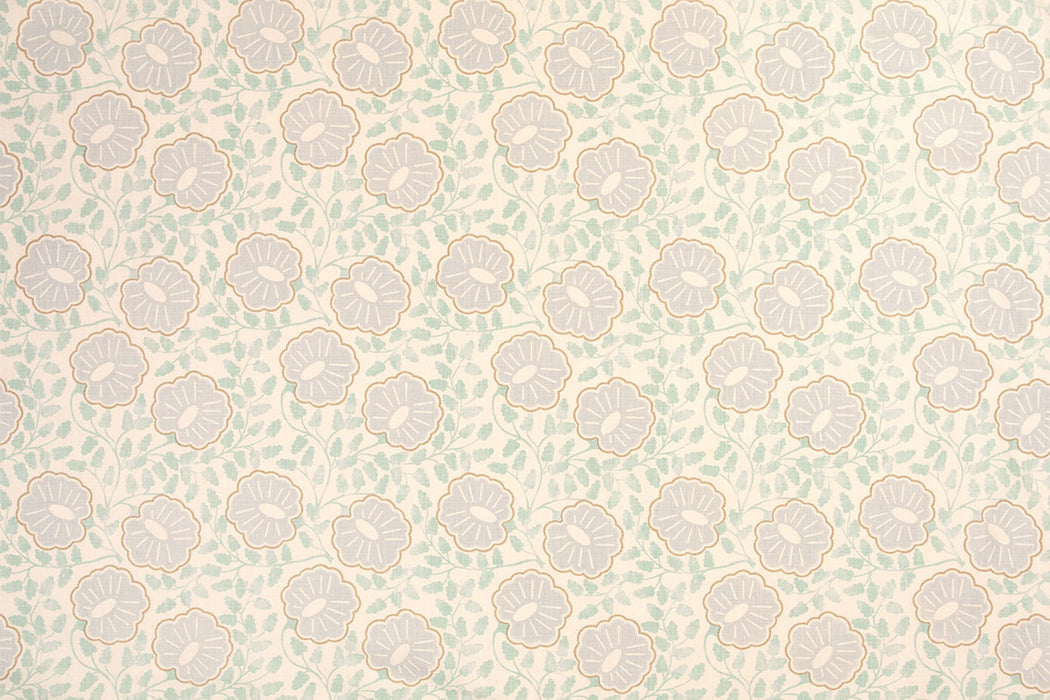 Christopher Farr Punch Paisley Indoor Printed Pale Blue Fabric Sample