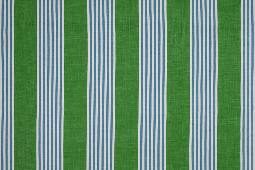 Christopher Farr The Hudson Stripe Indoor Printed Green Fabric Sample