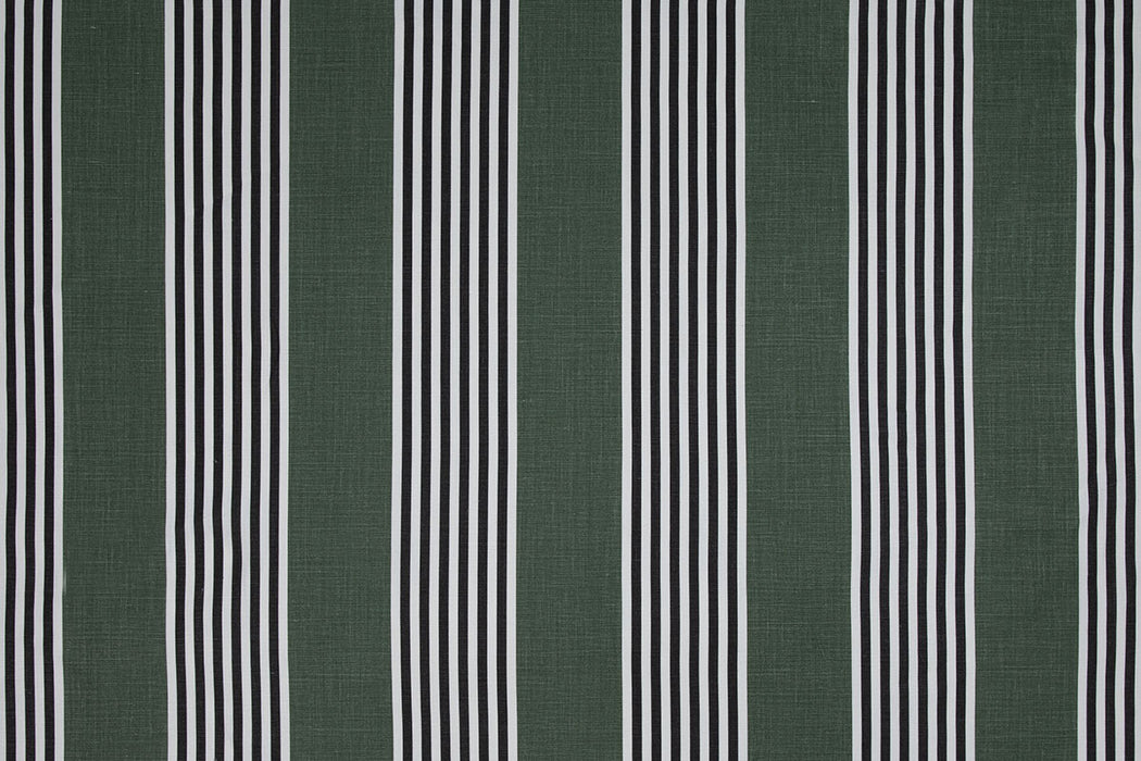 Christopher Farr The Hudson Stripe Indoor Printed Olive Fabric