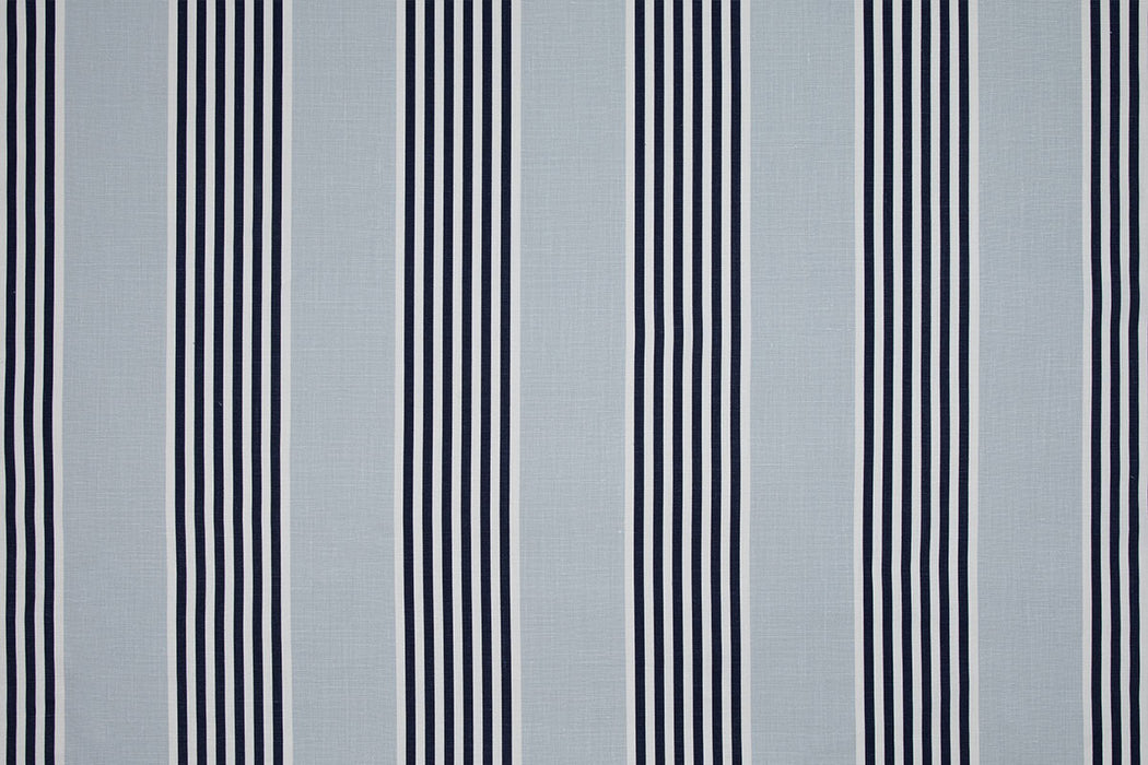 Christopher Farr The Hudson Stripe Indoor Printed Pale Blue Fabric Sample
