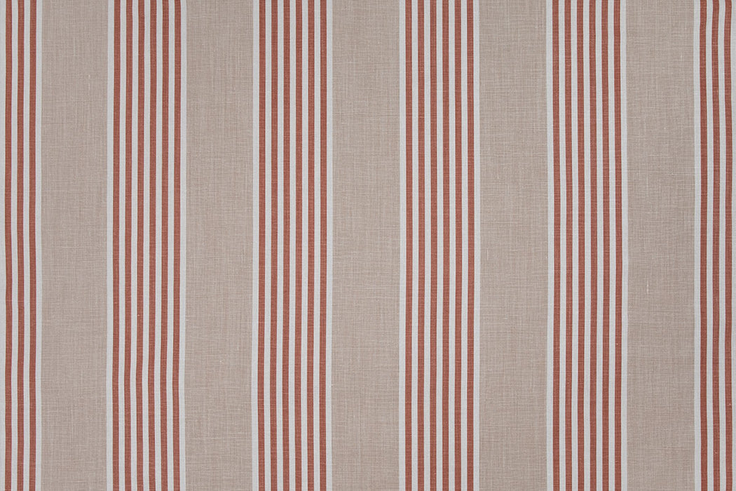 Christopher Farr The Hudson Stripe Indoor Printed Taupe Fabric Sample