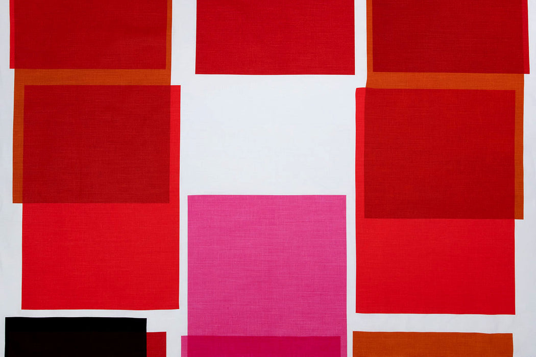 Christopher Farr Untitled Indoor Printed Red Fabric