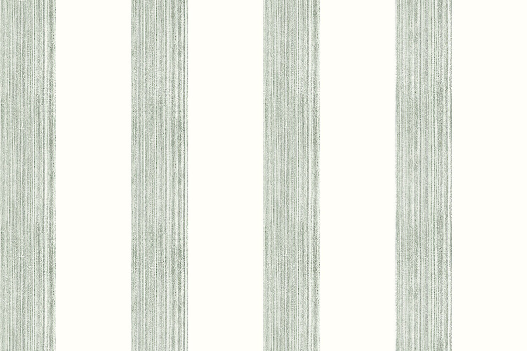 Christopher Farr Brome Stripe Standard Moss Wallpaper Sample