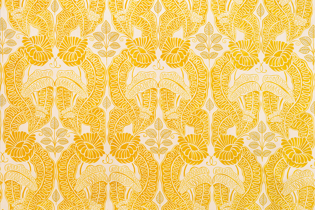 Christopher Farr Belle-De-Nuit Indoor Printed Lemon Fabric