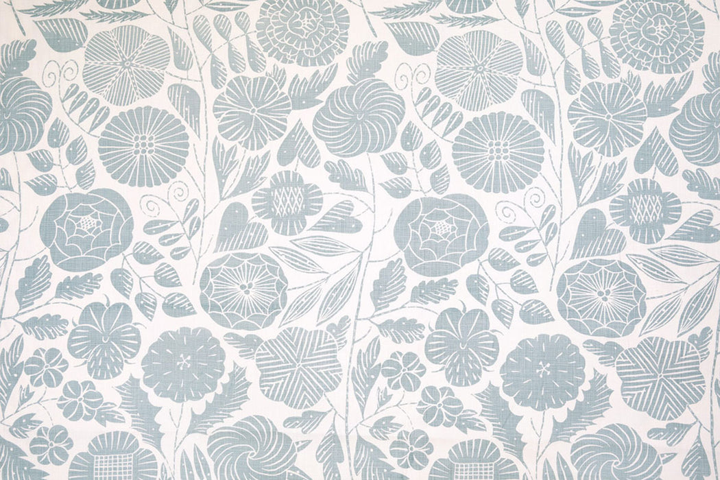 Christopher Farr Eden Indoor Printed Pale Blue Fabric Sample