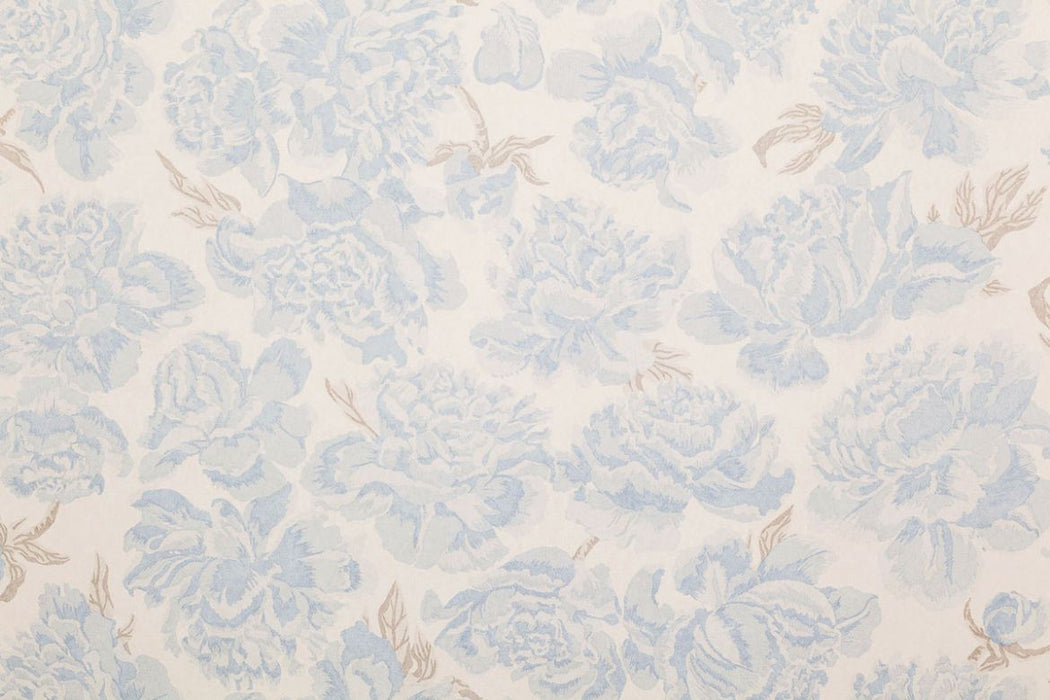 Christopher Farr Peonies Standard Sky Wallpaper Sample