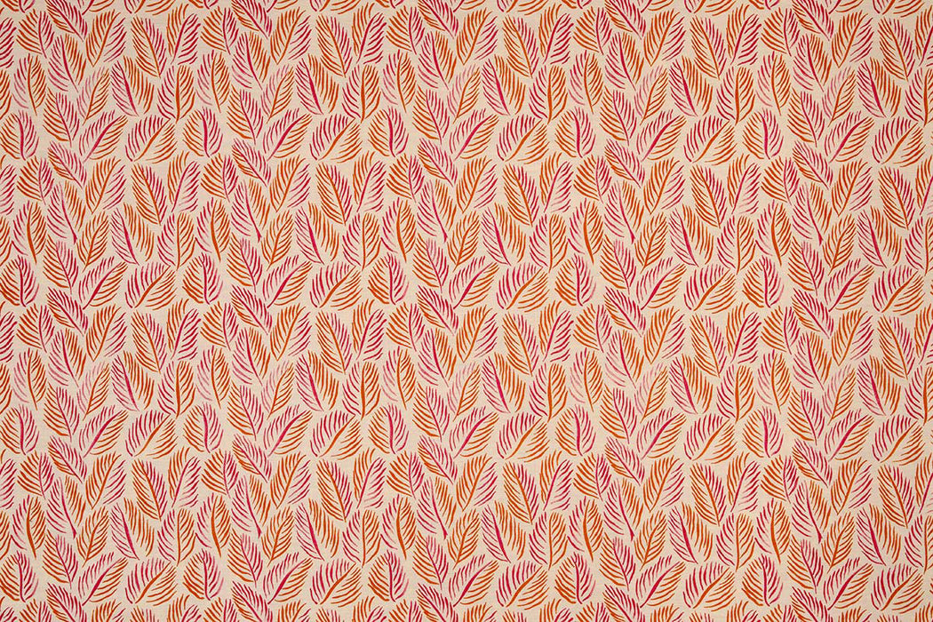 Christopher Farr Armatures Feuilles Indoor Printed Hot Pink Fabric Sample