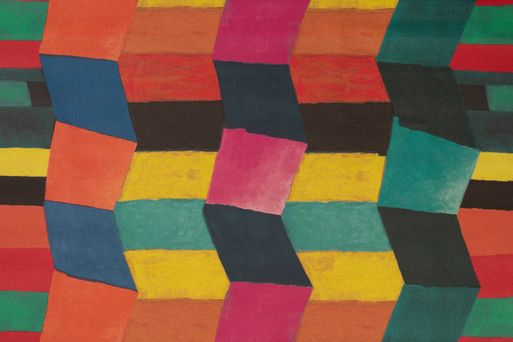 Christopher Farr Zig Zag Indoor Printed Hot Pink Fabric Sample