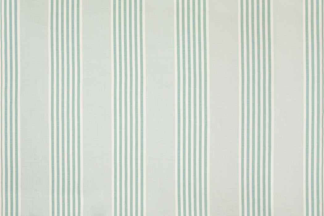 Christopher Farr The Hudson Stripe Indoor Printed Aqua Fabric Sample