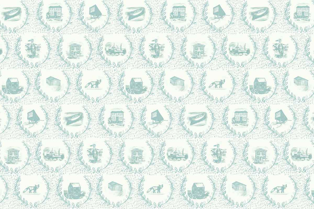 Christopher Farr Set The Scene Standard Sky Wallpaper Sample