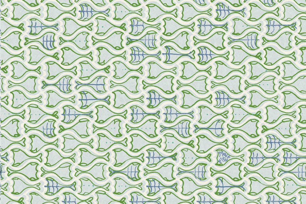 Christopher Farr Make Fish Standard Grass Wallpaper Sample