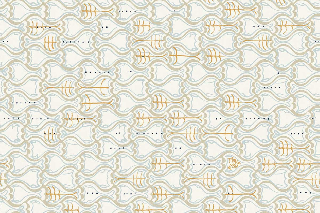 Christopher Farr Make Fish Standard Slate Wallpaper Sample