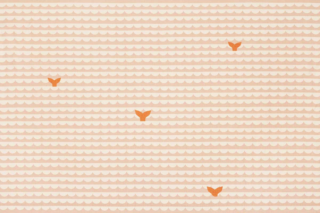 Christopher Farr We Sailed Away Indoor Printed Peach Fabric Sample