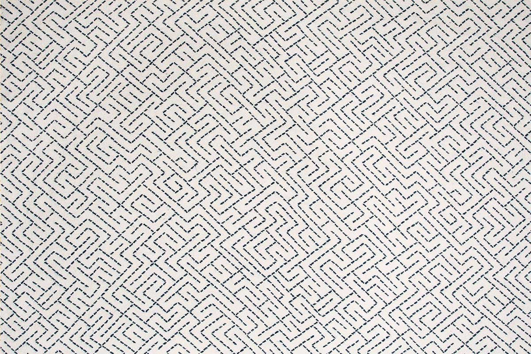 Christopher Farr Triangulated Indoor Woven Midnight Blue Fabric