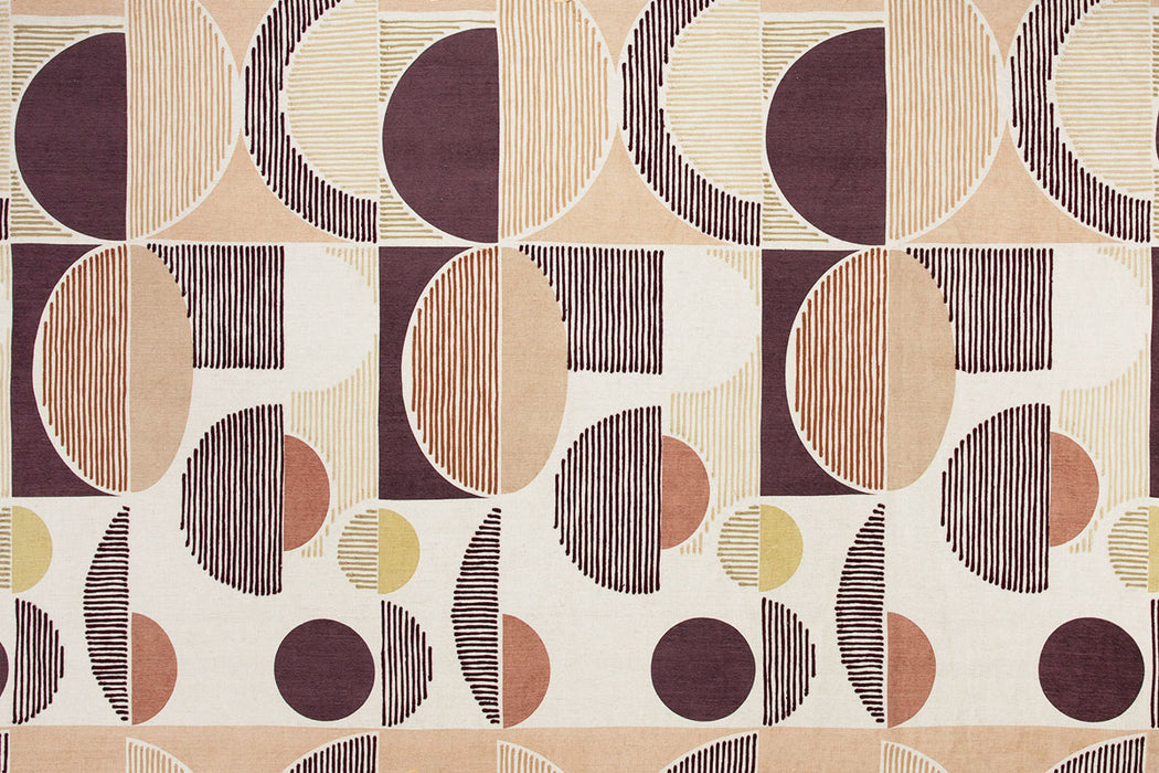 Christopher Farr Galaxie Indoor Embroidered Wine Fabric Sample