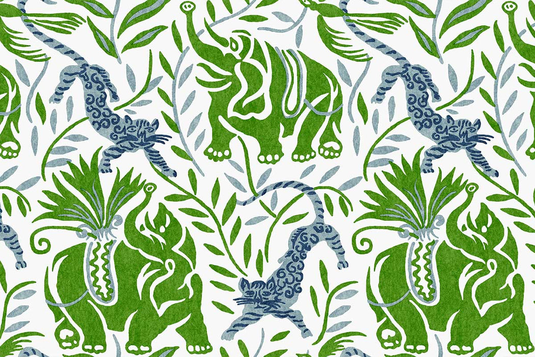 Christopher Farr La Jungle Vinyl Fern Wallpaper Sample