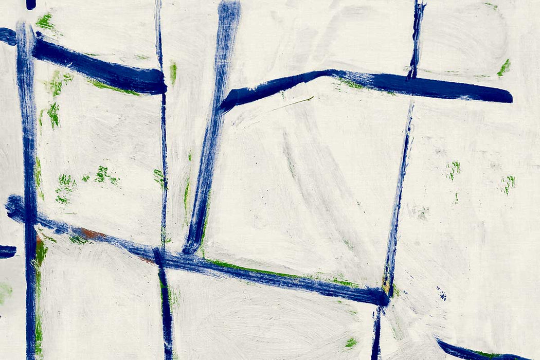 Christopher Farr Ocean Squares Vinyl Ultramarine Wallpaper Sample