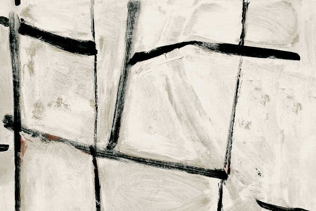 Christopher Farr Ocean Squares Vinyl Ash Wallpaper Sample