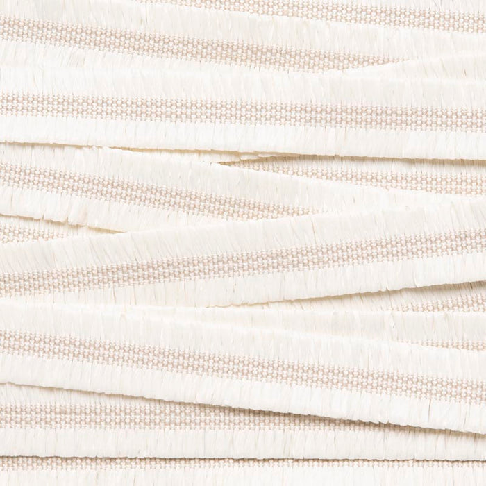 Holly Hunt Great Plains Trim Raffia Ruffle Bleached Trim Sample 072/01