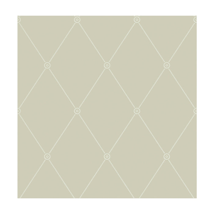 Cole & Son Large Georgian Rope Trellis Olive Wallpaper Sample 100/13065.CS.0