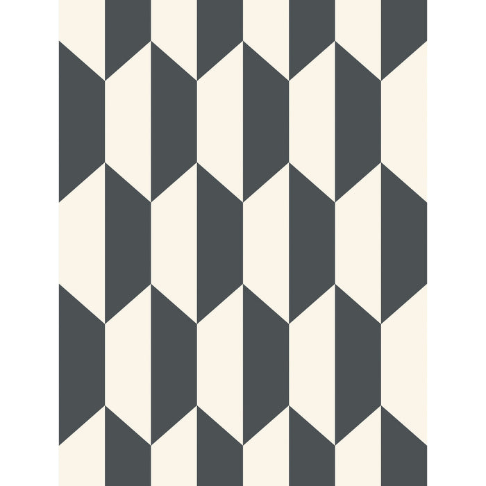 Cole & Son Tile Black And White Wallpaper Sample 105/12050.CS.0