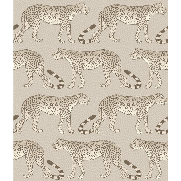 Cole & Son Leopard Walk Stone Wallpaper Sample 109/2012.CS.0