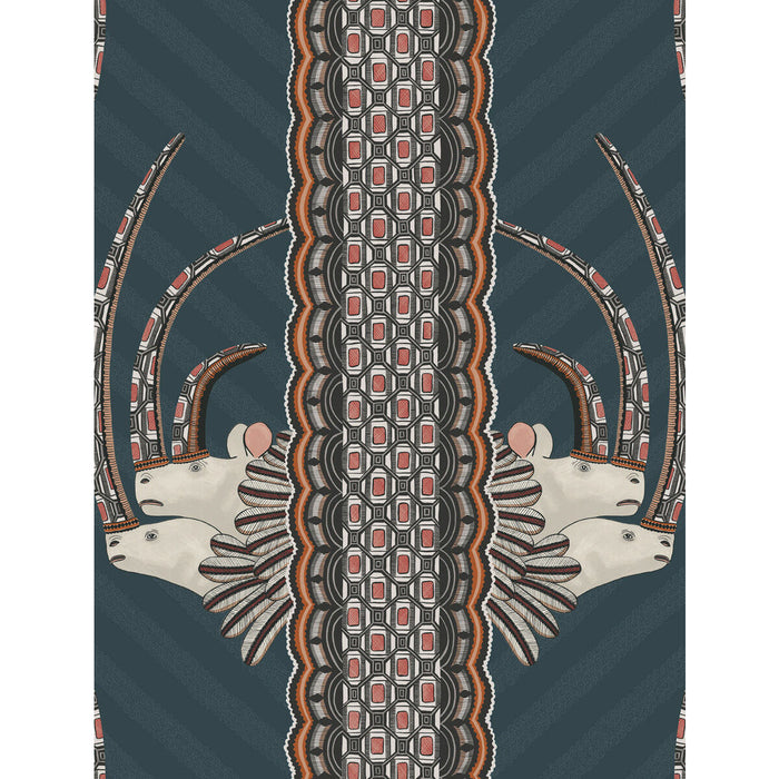 Cole & Son Jabu Blue Wallpaper Sample 109/3015.CS.0